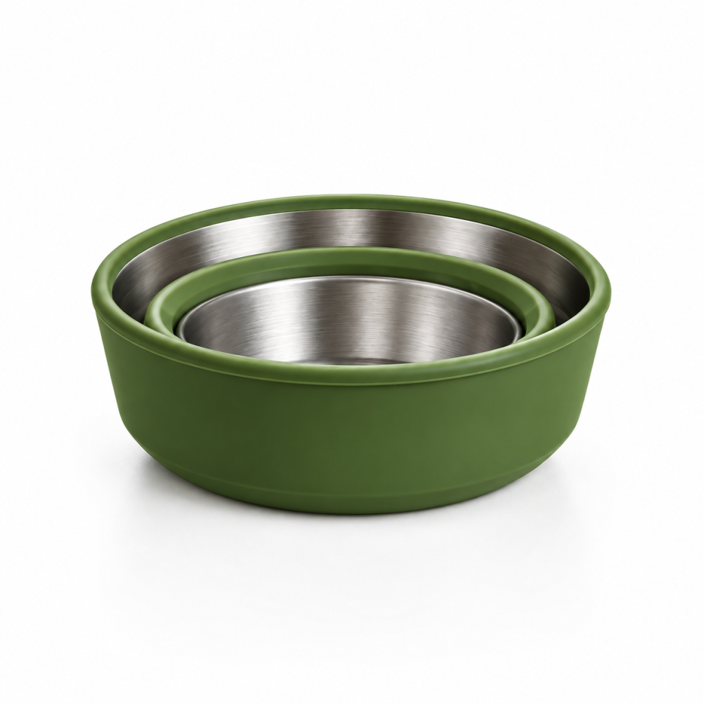 Collapsible Camping Mug, Green, view 3